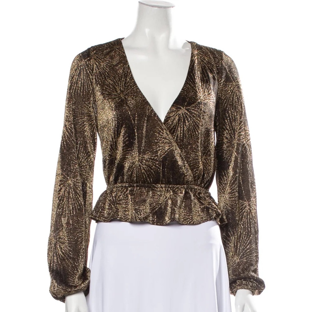 Show me your mumu gold blouse